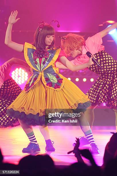 Kyary pamyu pamyu perfoms onstage during the MTV VMAJ 2013 at Makuhari Messe on June 22, 2013 in Chiba, Japan.