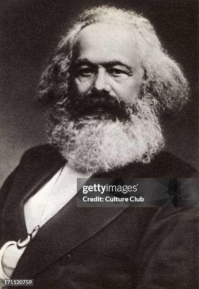 Karl Marx, portrait. German historian, economist & revolutionary, Karl Marx, portrait. German historian, economist & revolutionary,