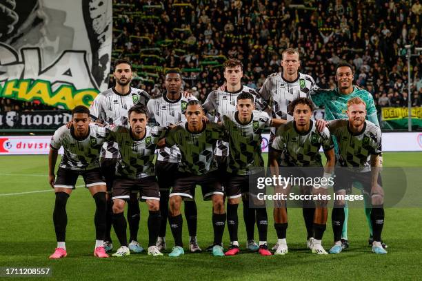Kursad Surmeli of ADO Den Haag Dhoraso Klas of ADO Den Haag, Matteo Waem of ADO Den Haag, Henk Veerman of ADO Den Haag, Kilian Nikiema of ADO Den...
