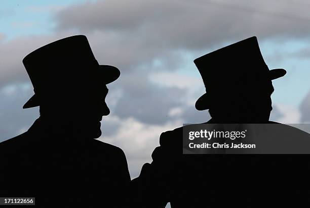 Gentlemen in Hats attend day five of Royal Ascot at Ascot Racecourse on June 22, 2013 in Ascot, England.