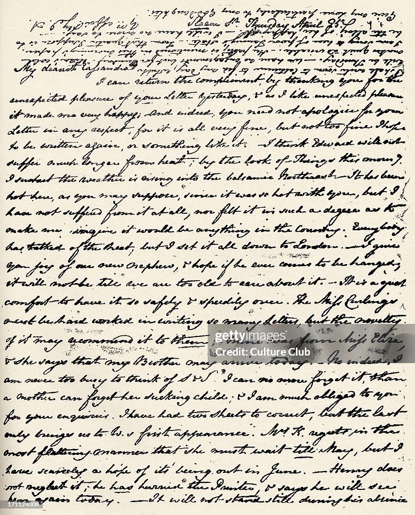 Jane Austen - Letter