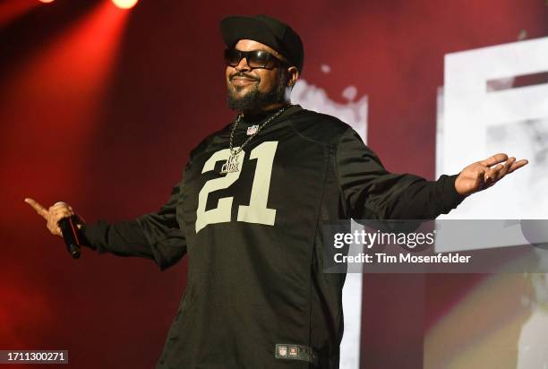 Ice Cube performs during "Today Was a Good Day!" at Stockton Arena on September 30, 2023 in Stockton, California.