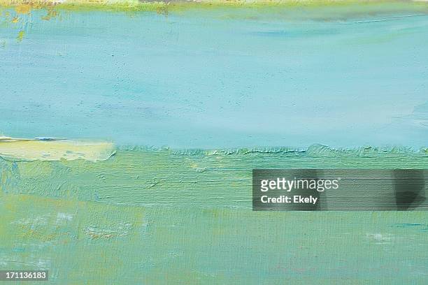 abstract painted green art backgrounds. - abstract paintings stockfoto's en -beelden