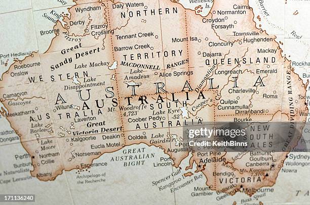 australia - queensland map stock pictures, royalty-free photos & images