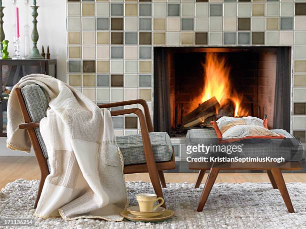 cozy by the fire - wool stock pictures, royalty-free photos & images