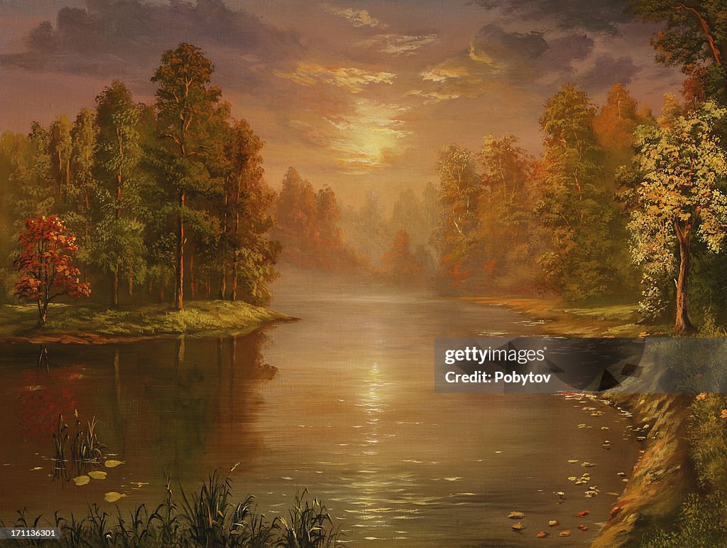 Autumn lake