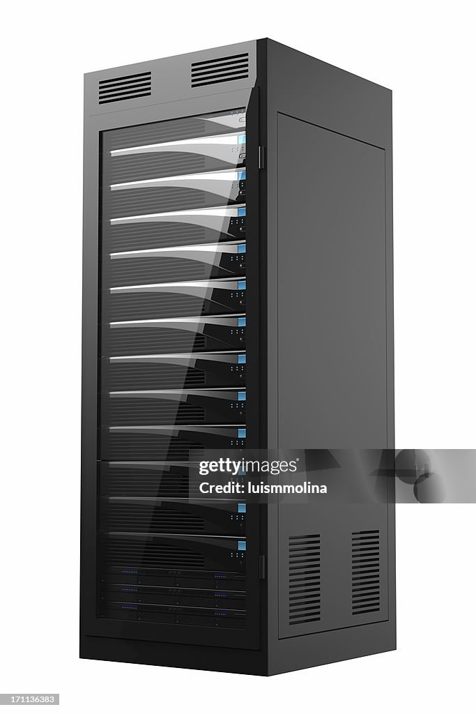 Rack of High Performance Servers