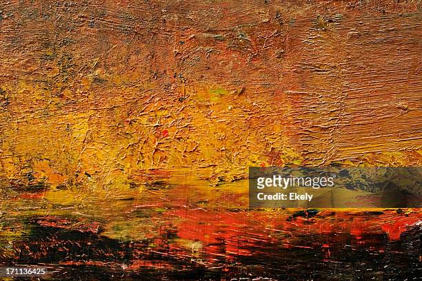 abstract painted orange and red art backgrounds. - action painting bildbanksfoton och bilder
