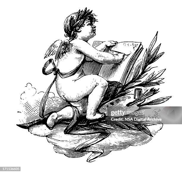 cherub - ornate stock illustrations