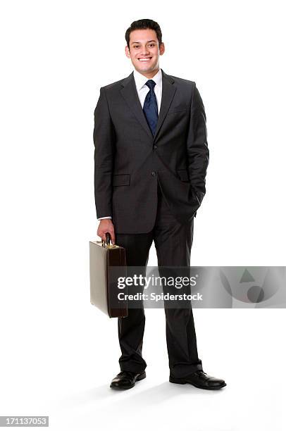 seguro hispanos executive - real businessman isolated no smile fotografías e imágenes de stock