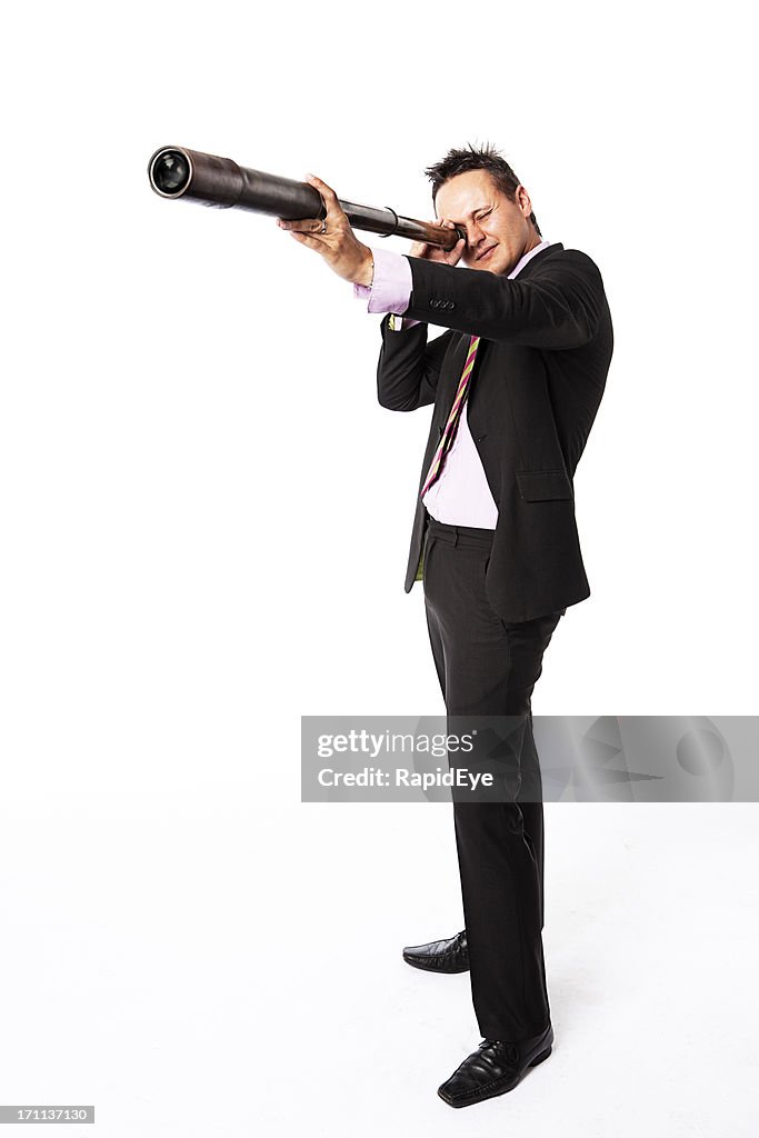 Businessman with vision