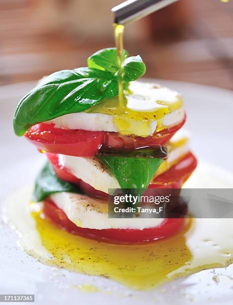 capri, 16 - caprese salad olive oil stock pictures, royalty-free photos & images