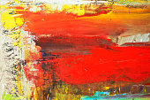 Abstract painted red and yellow  art backgrounds.