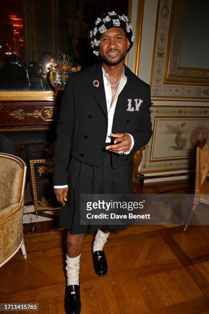 Usher attends the #BoF500 Gala during Paris Fashion Week at Shangri-La Hotel Paris on September 30, 2023 in Paris, France.