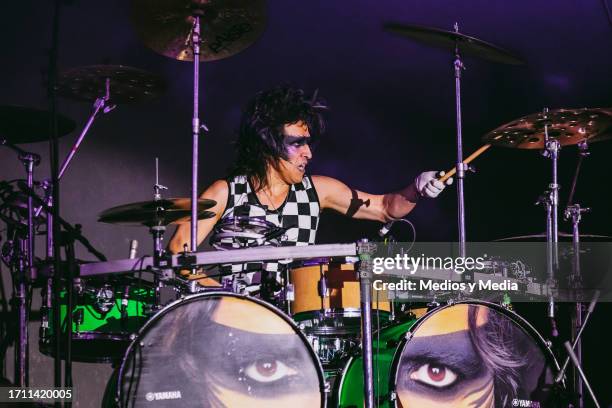 Elohim Corona of Moderatto performs as part of the 'Festival Cactus 2023' at Terrenos de La Feria on October 01, 2023 in Torreon, Mexico.