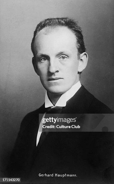 Gerhard / HAUPTMANN, Gerhard / Gerhart- Portrait of the German dramatist German playwright received Nobel prize in literature 1912. 15 November 1862...