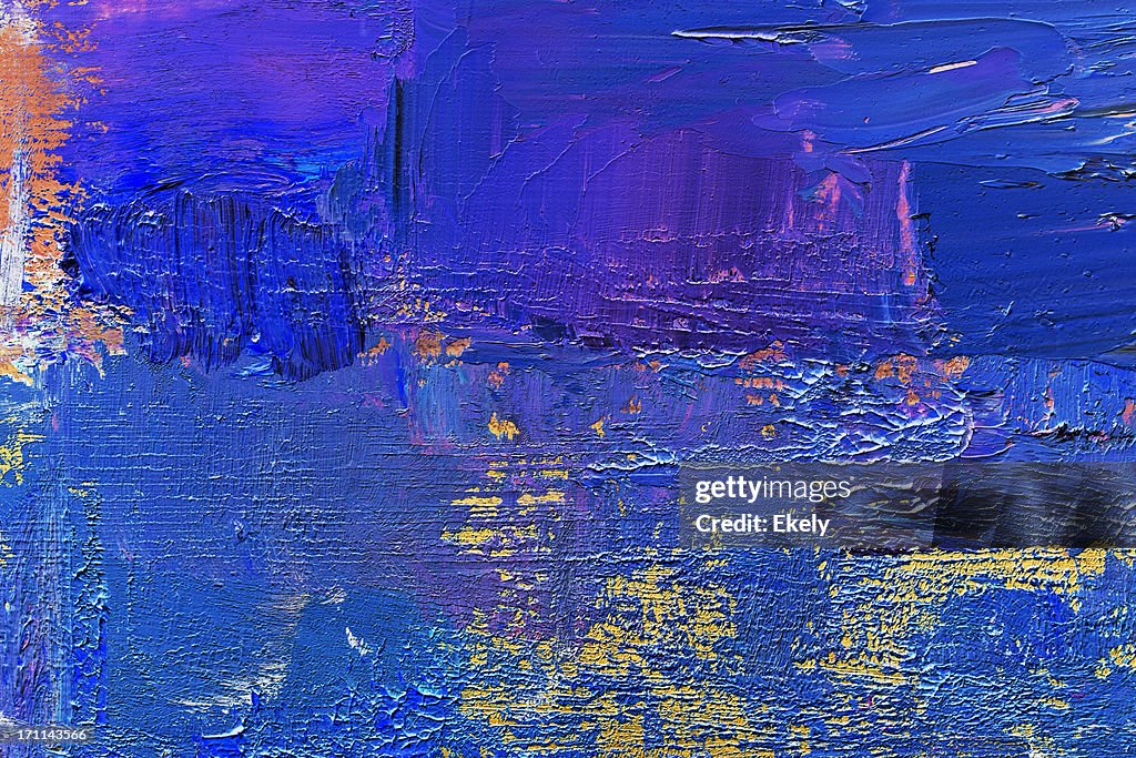 Abstract painted  blue art backgrounds.