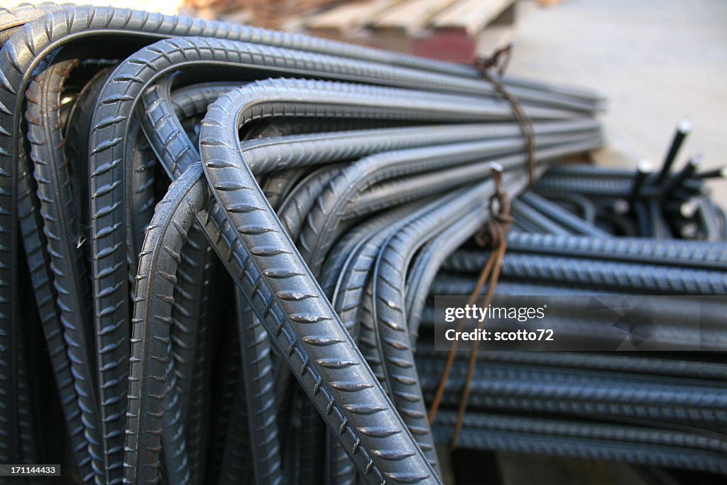 Iron Rod Working Close Up Of Iron Rods Used For Construction High-Res Stock Photo ...
