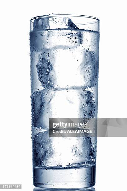 glass with cold water - glasses condensation stock pictures, royalty-free photos & images