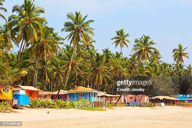 goa-di palolem - beach shack foto e immagini stock