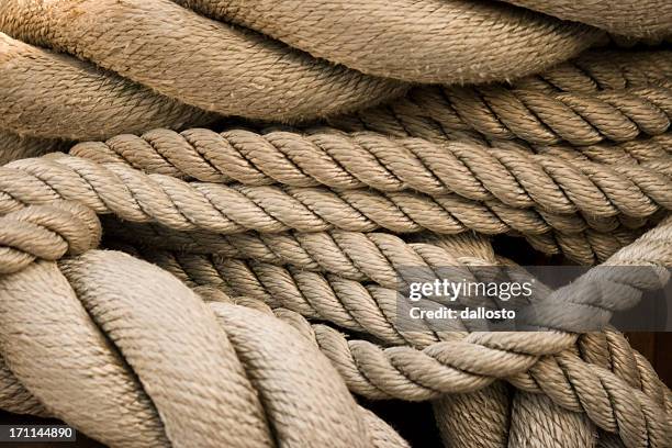 sailing rope background, full frame - vintage sailor stock pictures, royalty-free photos & images