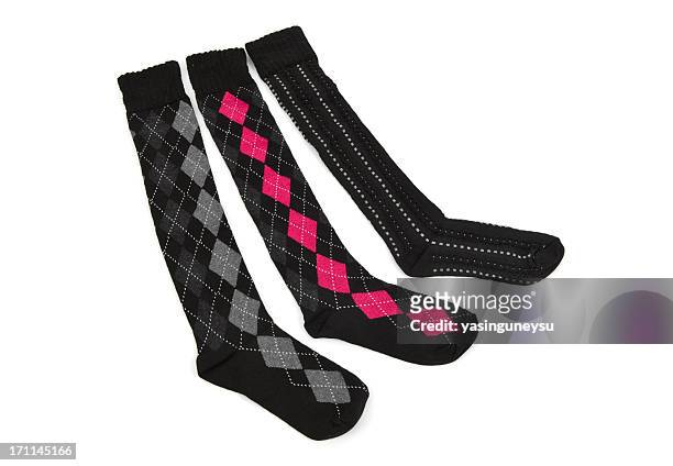 socks series - striped socks stock pictures, royalty-free photos & images