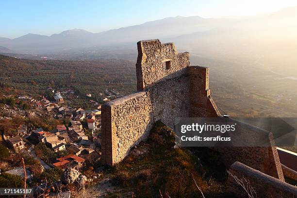 roccacasale, abruzzo, italy - circa 10th century bildbanksfoton och bilder