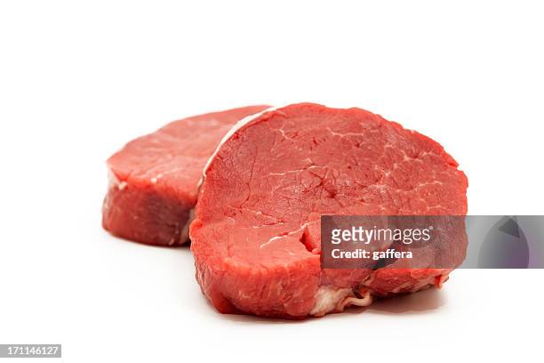 filet mignon - beef steak stock-fotos und bilder