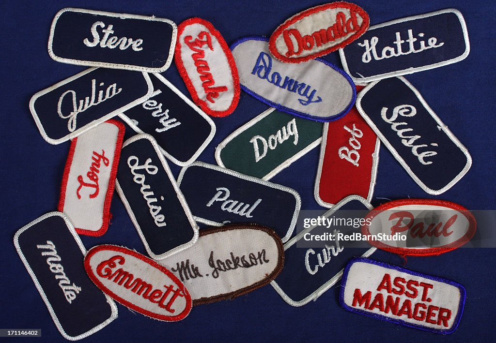 Blue Collar,Name Tags,Tags,badges,identificarion,workers,employment,