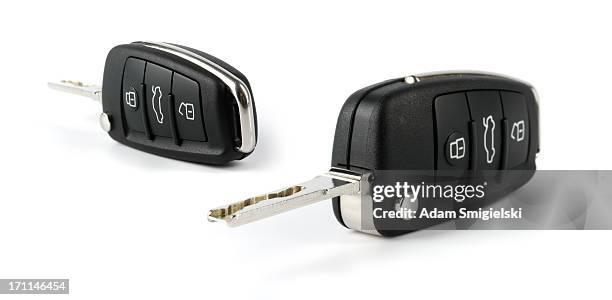 remote control car key - car keys on white stock pictures, royalty-free photos & images