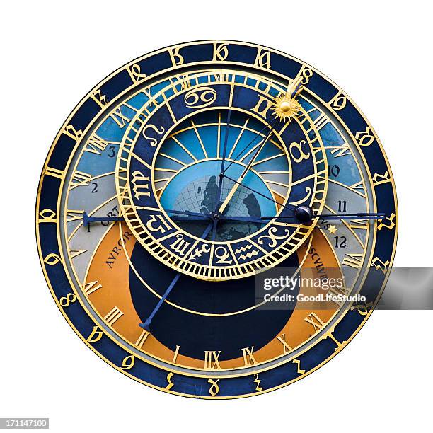 astronomische uhr - horloge stock-fotos und bilder