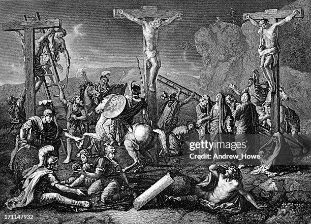 illustrations, cliparts, dessins animés et icônes de crucifixion - jesus-christ