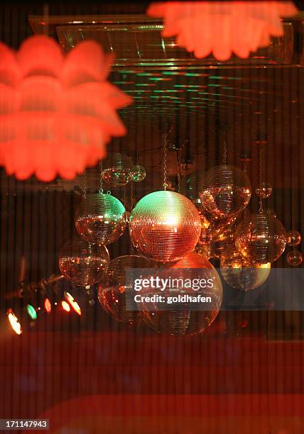 disco - mirror balls - rave stock pictures, royalty-free photos & images