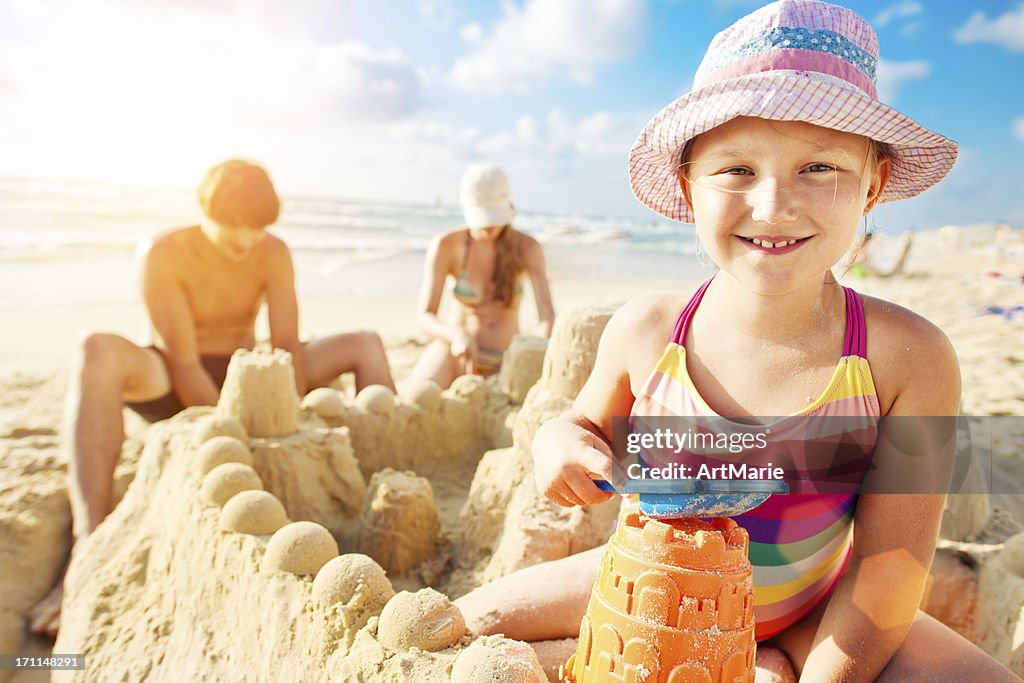 Building a sand castle