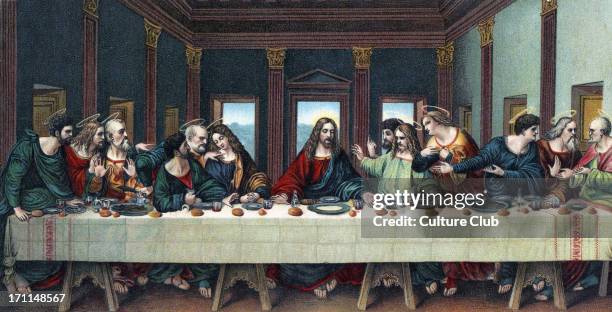 The Last Supper - after the fresco by Leonardo da Vinci, 15 April 1452 - 2 May 1519
