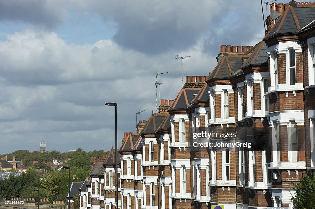 London wohnen auf einem Hügel Terrasse
