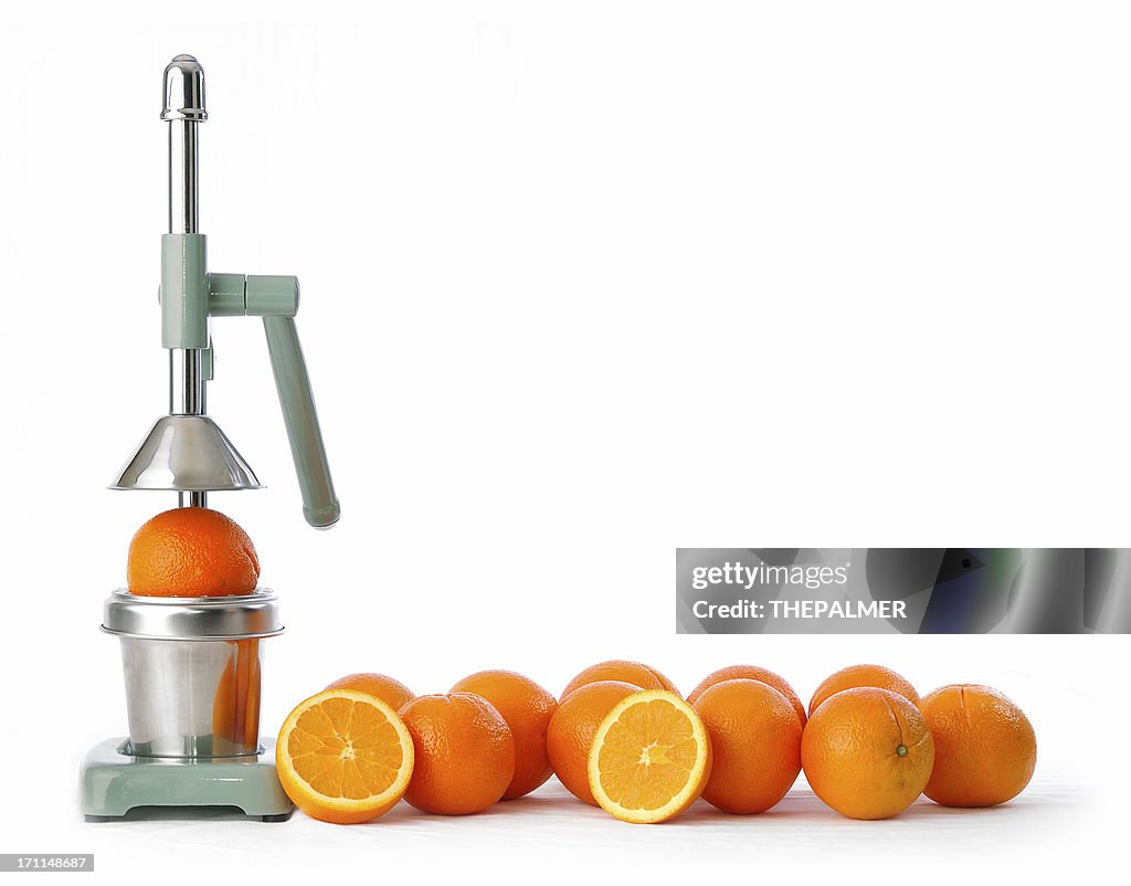 Oranges and squeezer