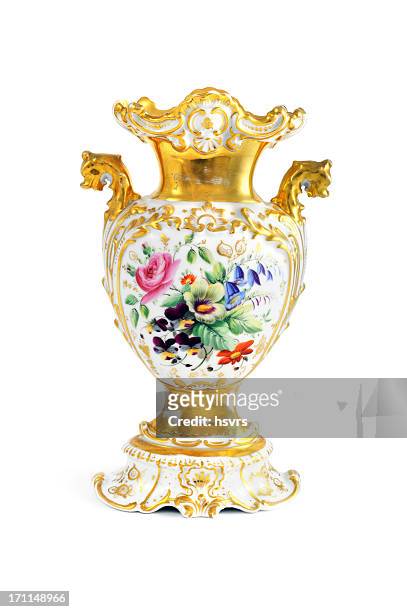antiques biedermeier (temps 1815-1840) vase à fleurs - vase photos et images de collection