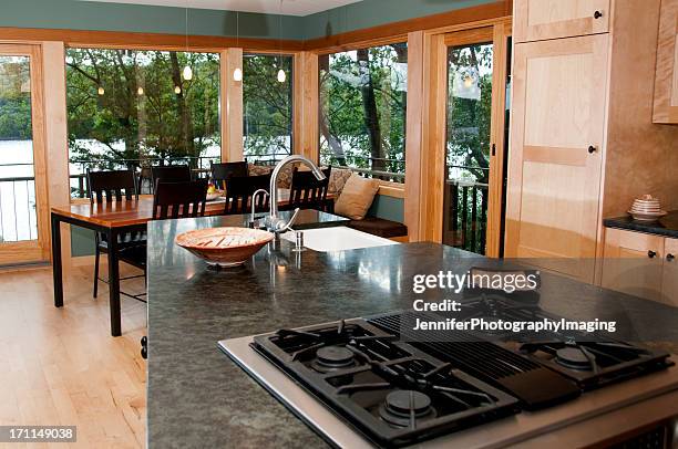 modern kitchen - the oak room stock pictures, royalty-free photos & images