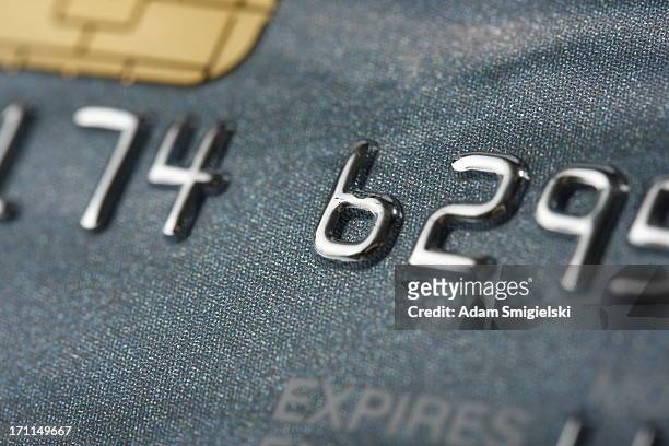クレジットカードのクローズアップ - numeric card ストックフォトと画像