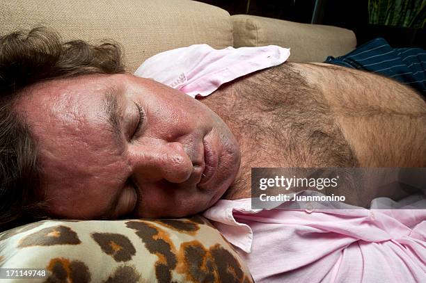 sun - hairy fat man stock pictures, royalty-free photos & images