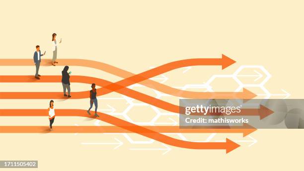 reorg - behaviour change stock illustrations