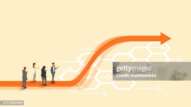 learning curve - trains moving forward stock illustrations