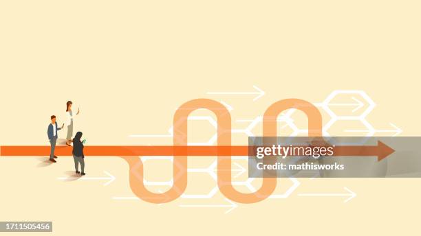 efficient path forward - process capability stock illustrations