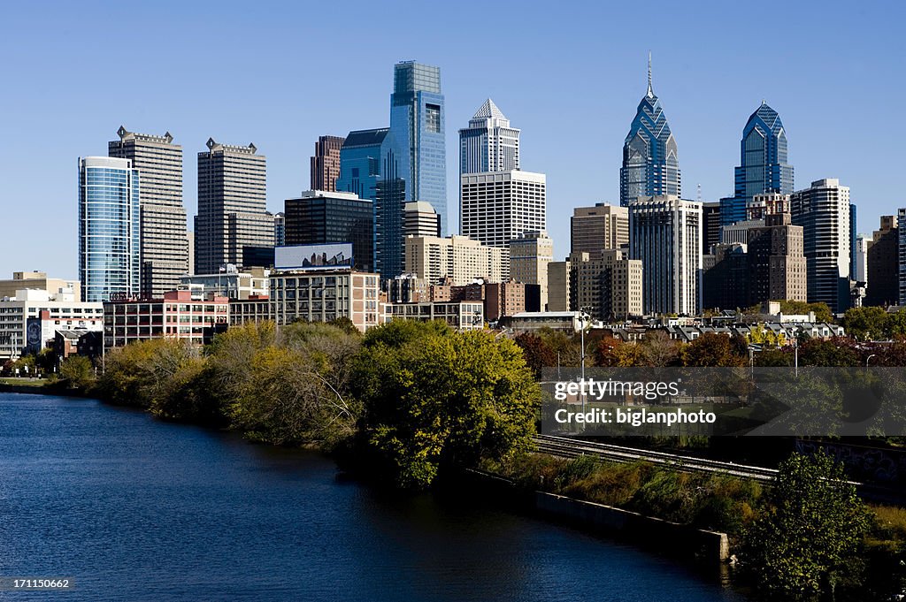 Philadelphia Skyline and Schuylkill river