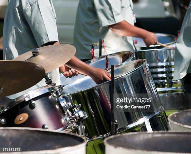 steel band - steel drum stock pictures, royalty-free photos & images