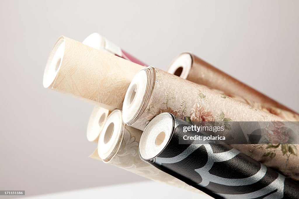 Rollen der Tapete