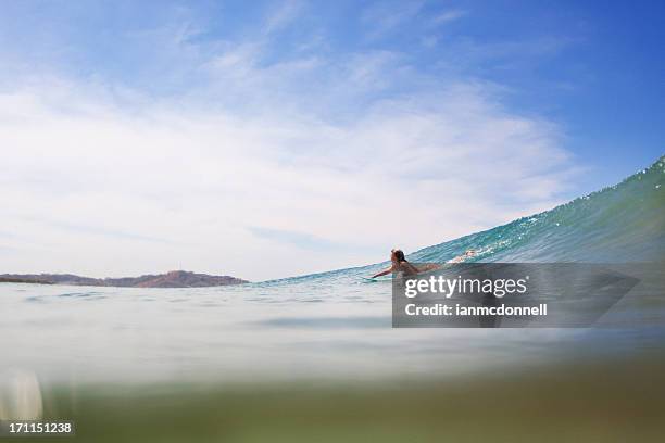surfer - using a paddle stock pictures, royalty-free photos & images