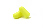Yellow foam ear plugs