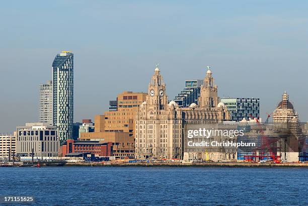 liverpool waterfront - liverpool waterfront daytime stock pictures, royalty-free photos & images